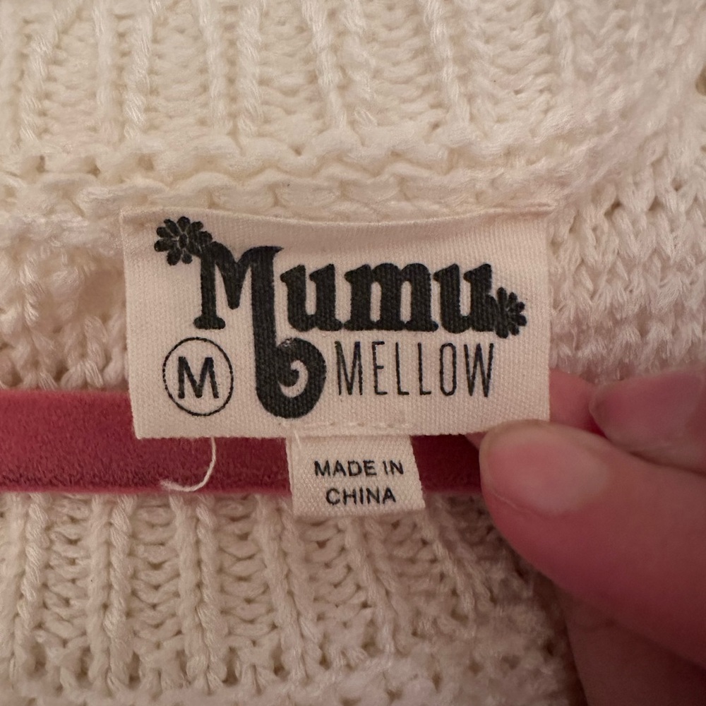 Show Me Your MuMu Cream Off-Shoulder Sweater - Picture 12 of 12